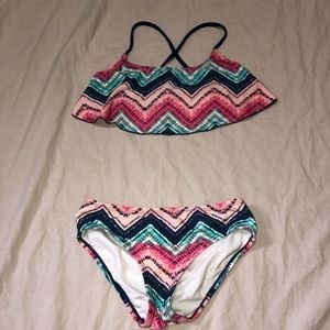 girls chevron boho bikini